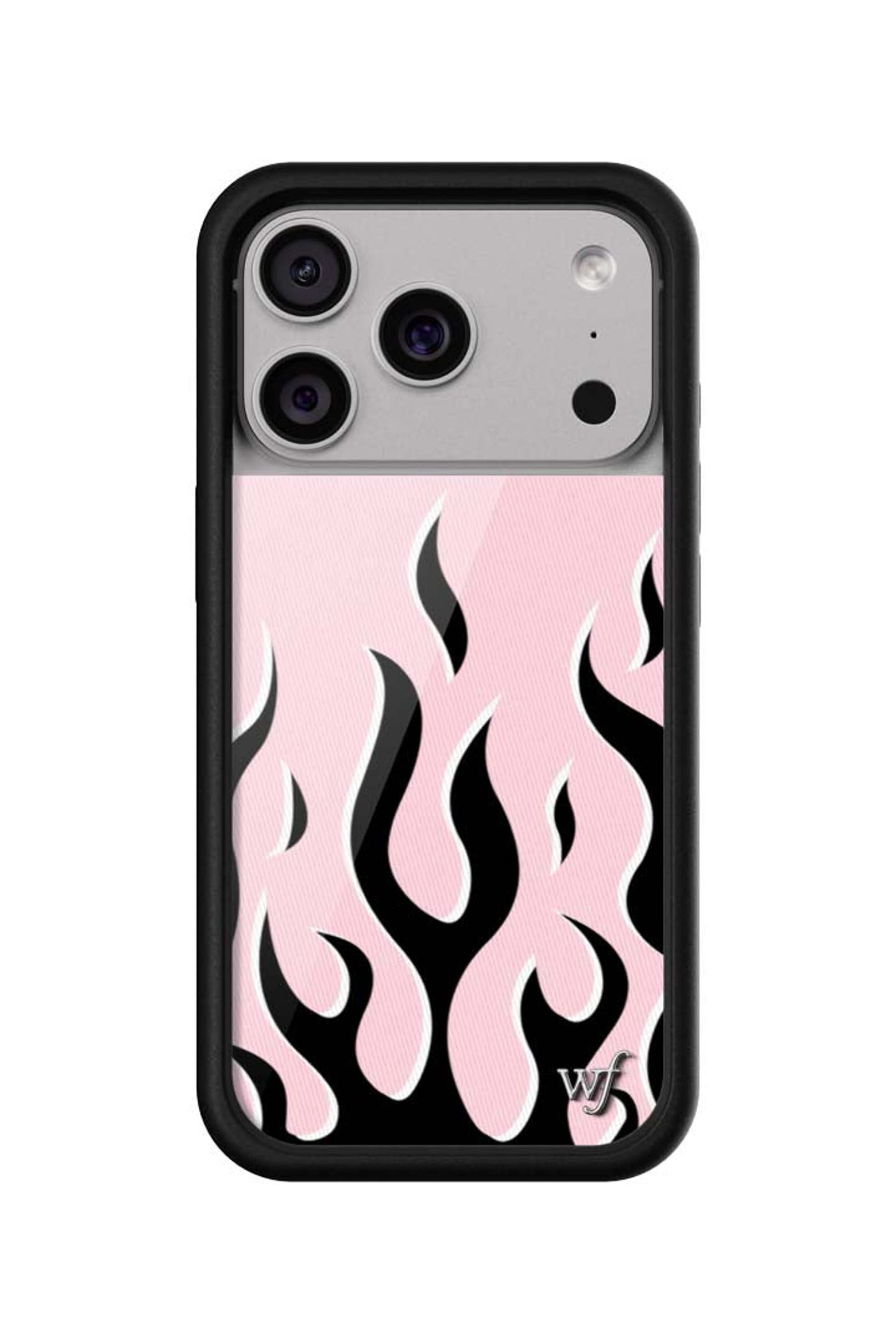 Pink Pro Color Wildflower Cases Flames | Pink & Black iPhone 17/Air/17 Pro/17 Pro Max ...