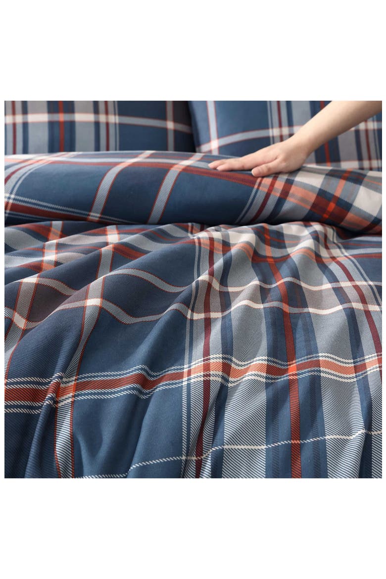 Shasta Lake Reversible Duvet Cover Set, Alternate, color, MEDIUM INDIGO