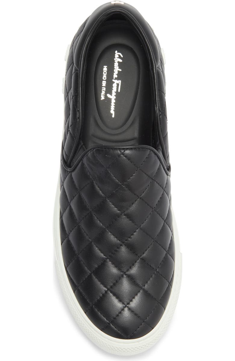 FERRAGAMO Lisa Slip-On Sneaker, Alternate, color, Black