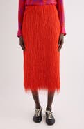 Dries Van Noten Sonka Tris Fringe Midi Skirt