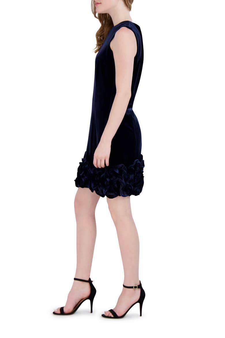 Ruffle Hem Sleeveless Dress, Alternate, color, NAVY