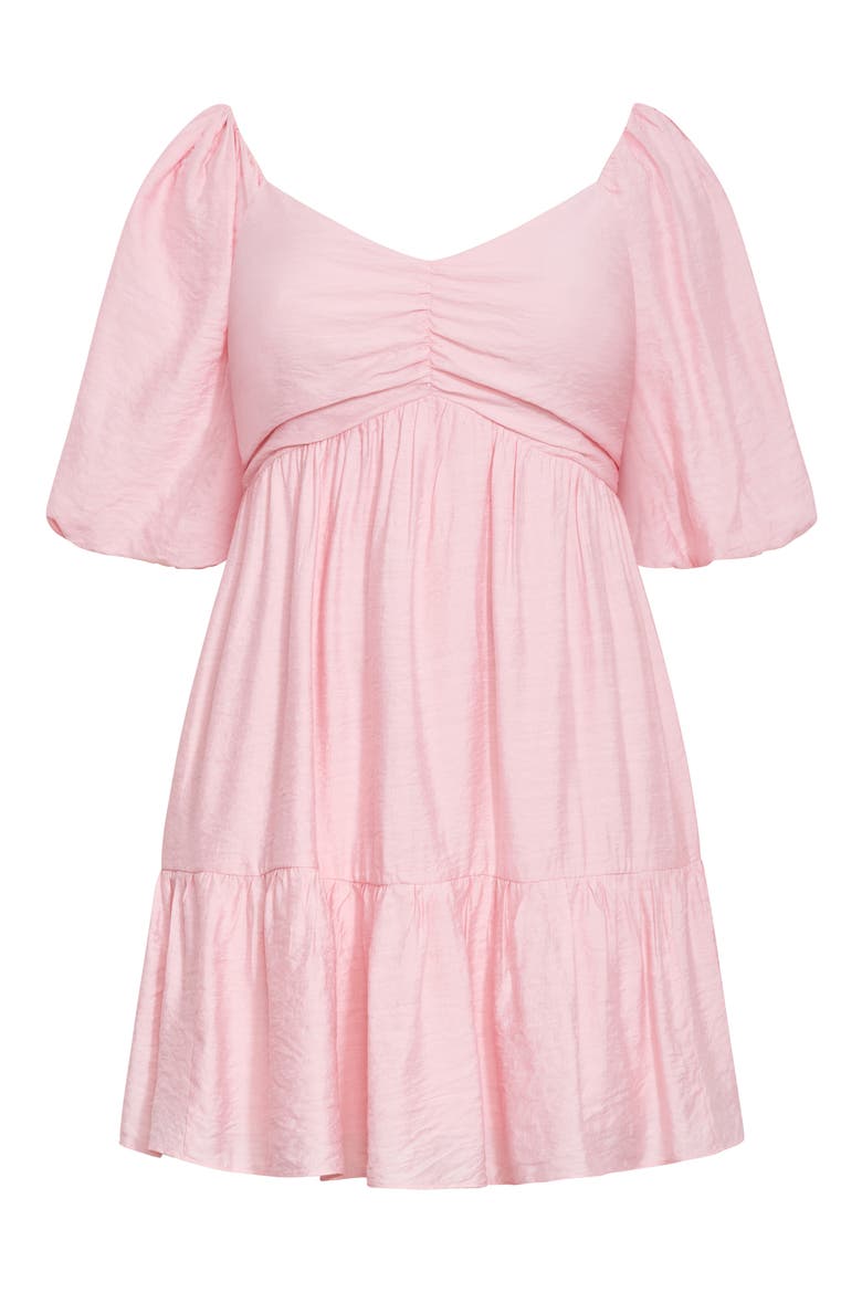 Mindy Puff Sleeve Dress, Alternate, color, HEAVENLY PINK