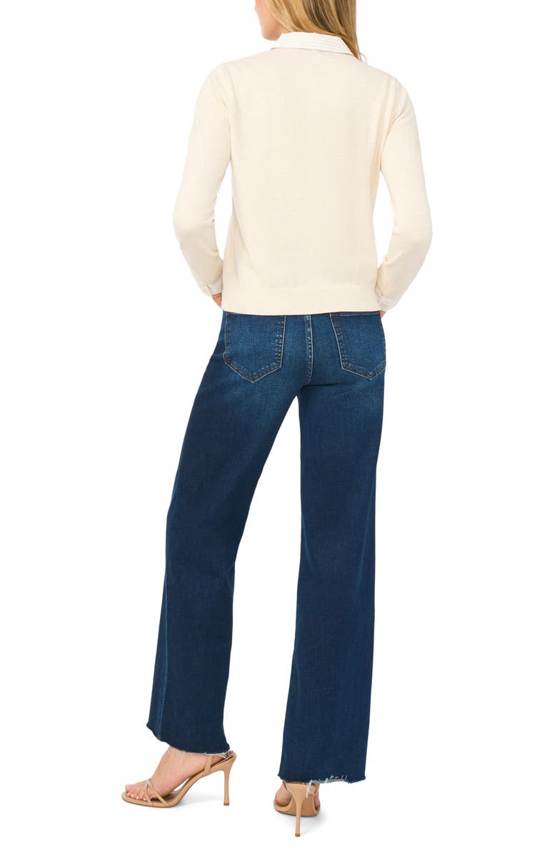 Halogen<sup>®</sup> Mixed Media Henley, Alternate, color, Oat