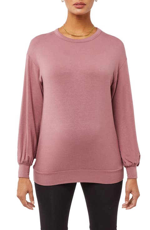 French Terry Maternity Sweatshirt