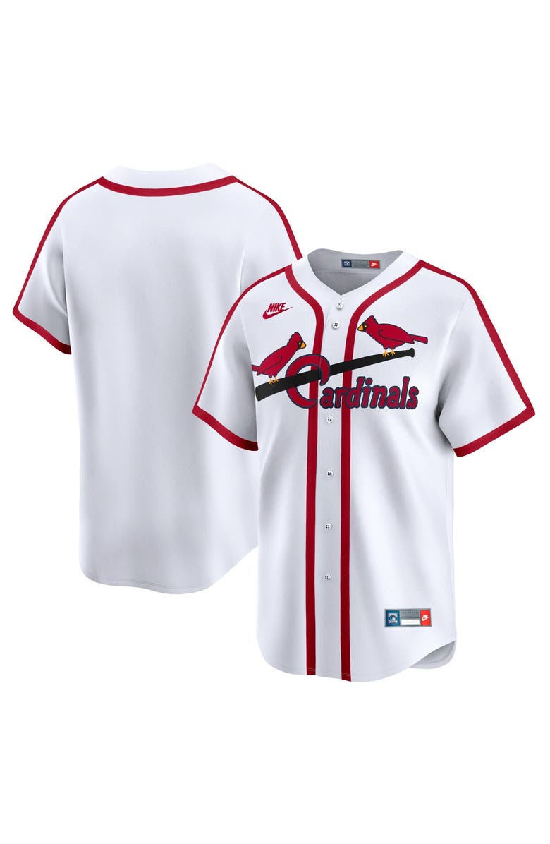 Nike Men's Nike White St. Louis Cardinals Cooperstown Collection Limited Jersey, Main, color, White