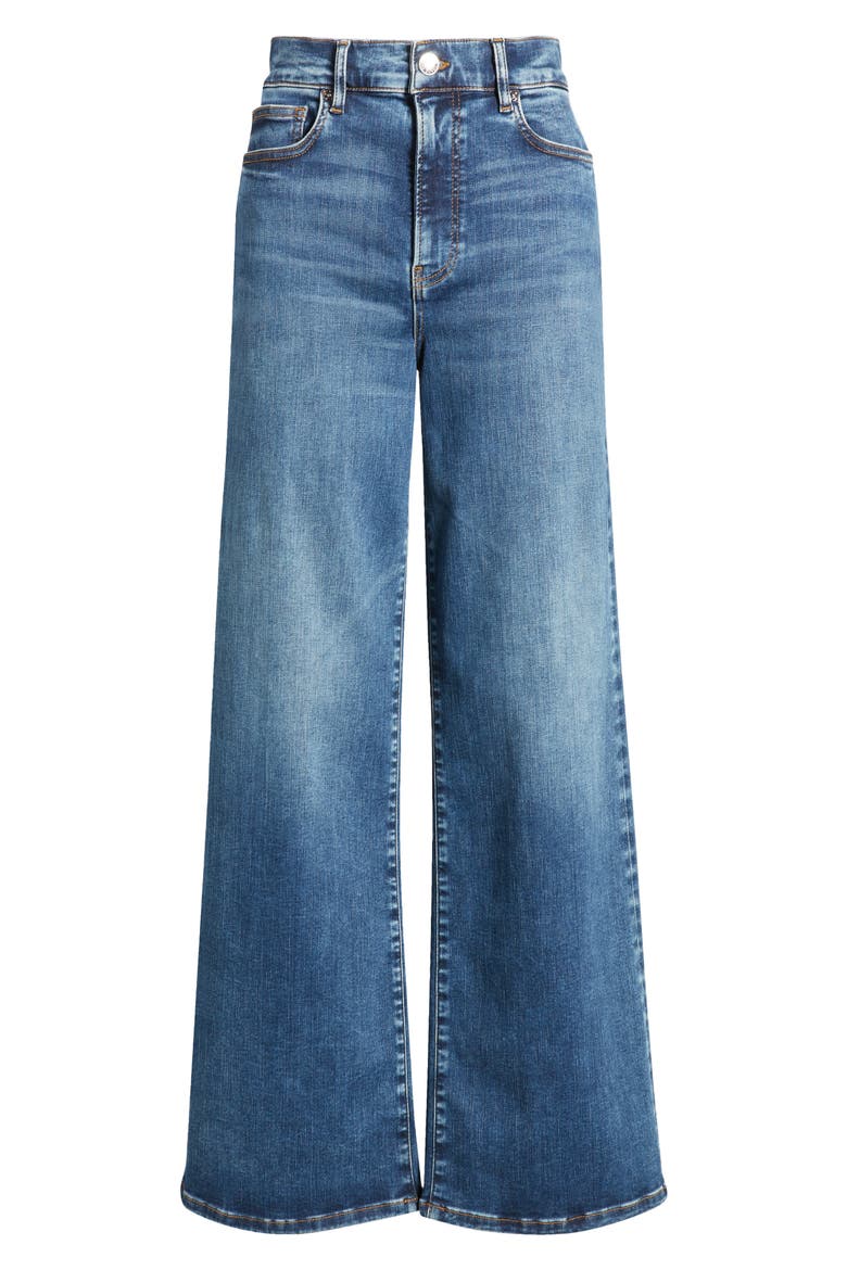 Le Slim Palazzo High Waist Wide Leg Jeans, Alternate, color, SKYWALK
