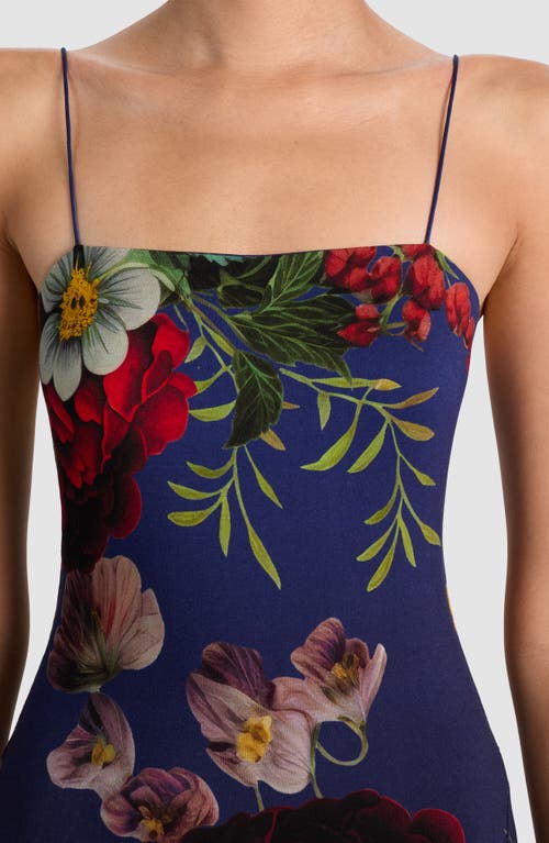 Alice And Olivia Alice + Olivia Augusta Floral Gown In Multi