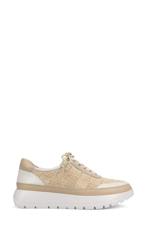 Vaneli Qubi Platform Sneaker In Beige/white