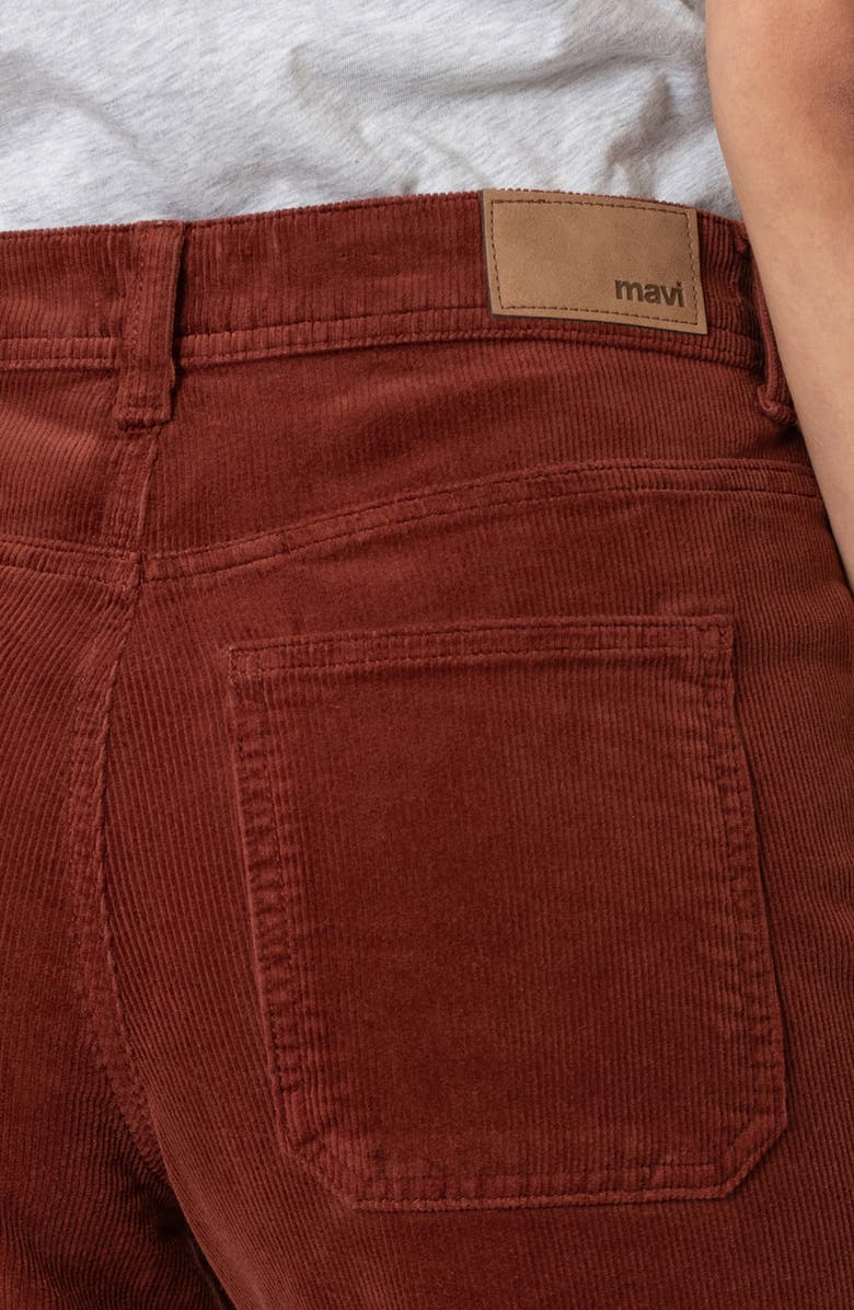 Mavi Jeans Paloma Marine Patch Pocket High Waist Wide Leg Corduroy Pants, Alternate, color, Andorra Cord