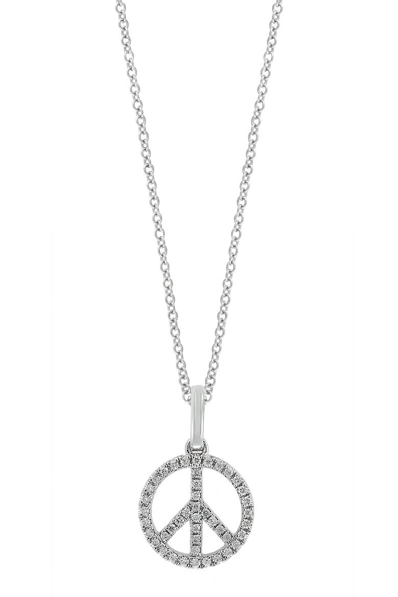 Diamond Pavé Pendant Necklace - 0.12ctw, Alternate, color, SILVER