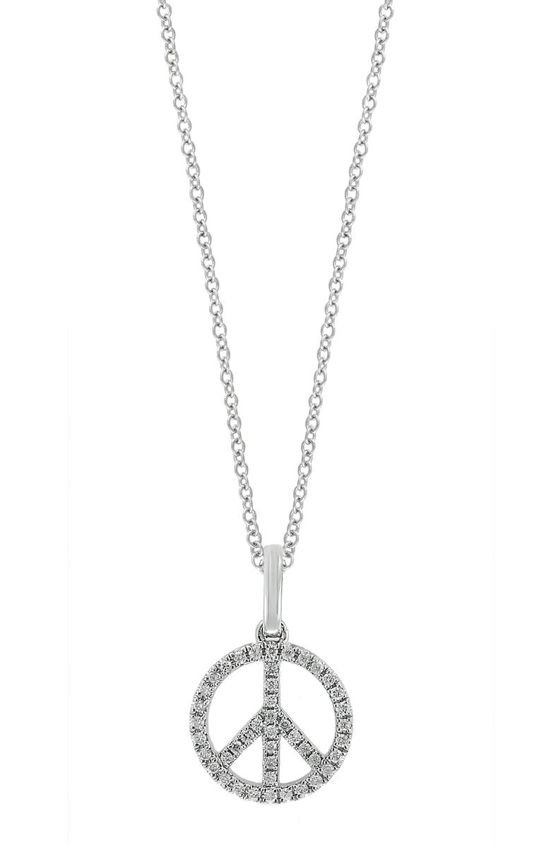 EFFY Diamond Pavé Pendant Necklace - 0.12ctw, Alternate, color, Silver