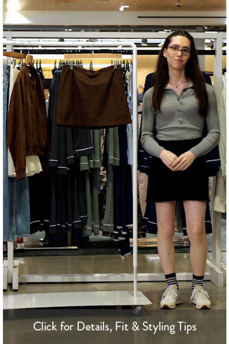 Cindi Faux Suede Miniskirt video