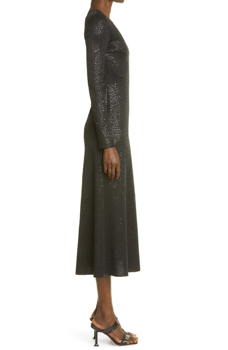 St. John Evening St. John Collection Sequin Knit Fit & Flare Dress, Alternate, color,
