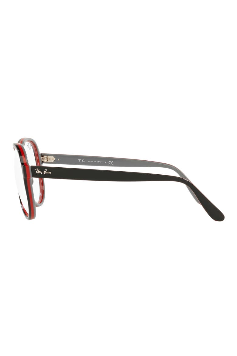 58mm Aviator Optical Glasses, Alternate, color, BLACK