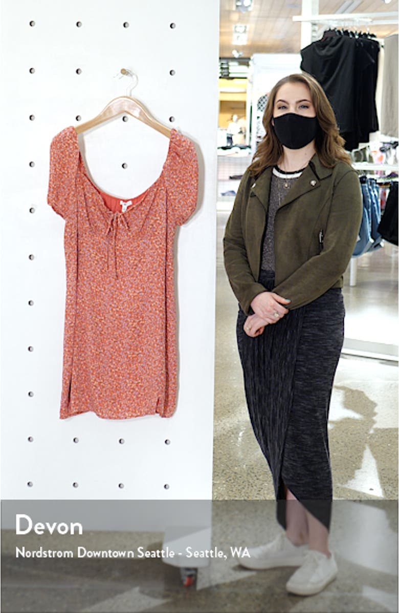 Printed Tie Front Minidress, sales video thumbnail