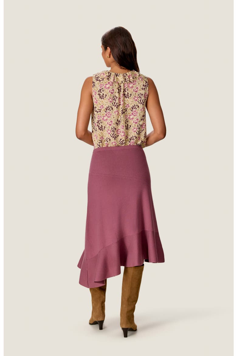 Caroline Ruffle Sleeveless Top, Alternate, color, Alabaster Multi