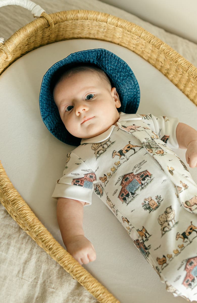 L'ovedbaby Kids' Organic Cotton Denim Bucket Hat, Alternate, color, Denim