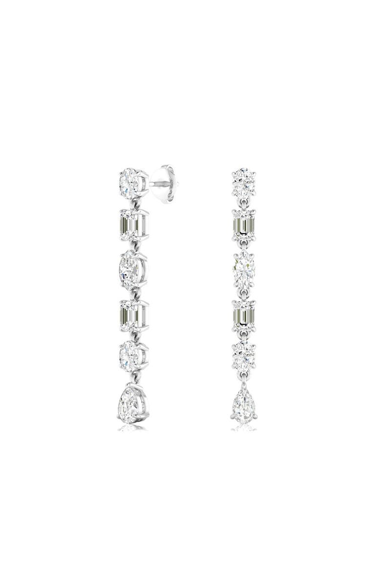Multi-Shape Lab Diamond Drop in 14K Gold, Main, color, White Gold