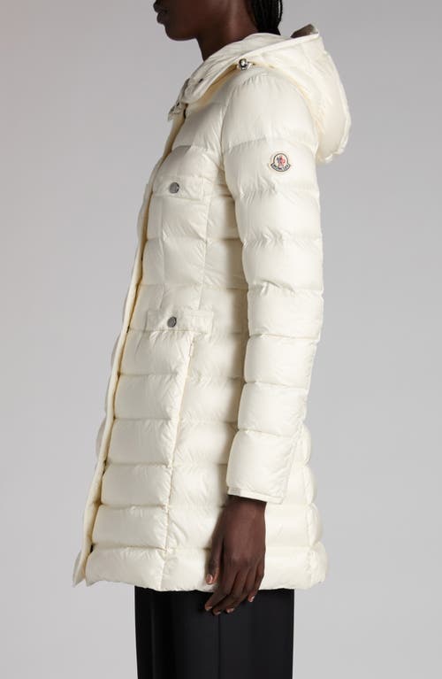 Moncler Hirma Down Long Parka In White