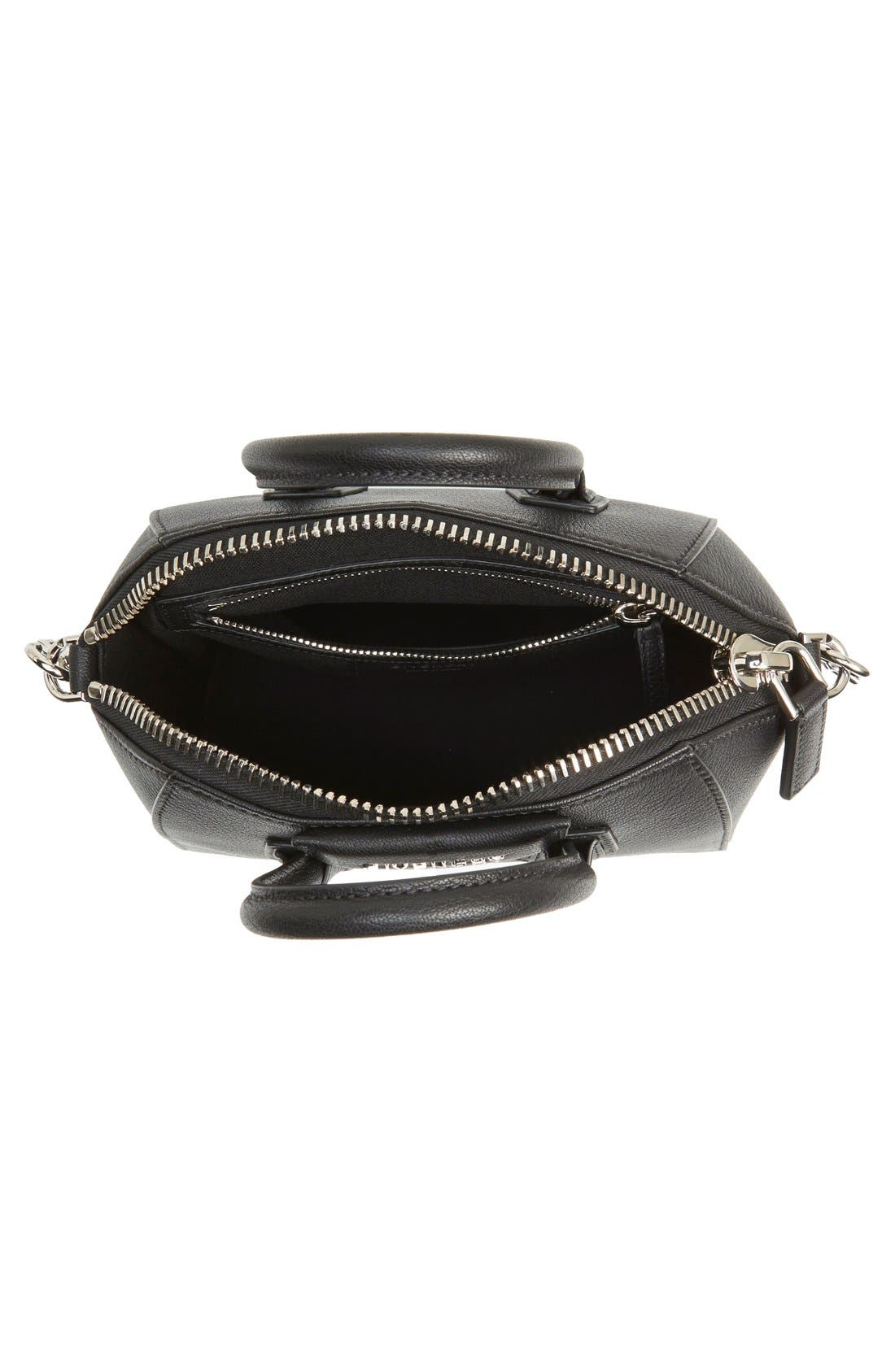 Givenchy Mini Antigona Sugar Leather Satchel, Alternate, color, 