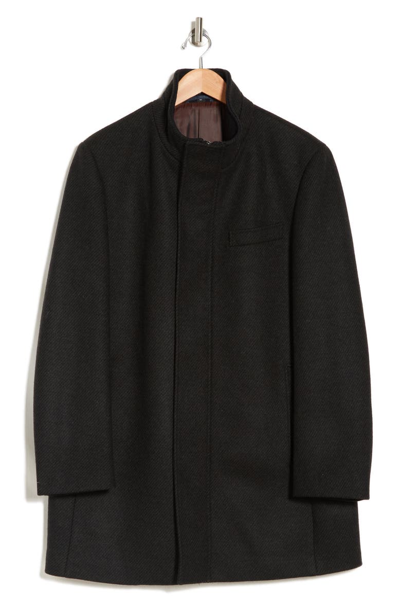 Genoa Wool Blend Twill Coat, Alternate, color, OLIVE TWILL