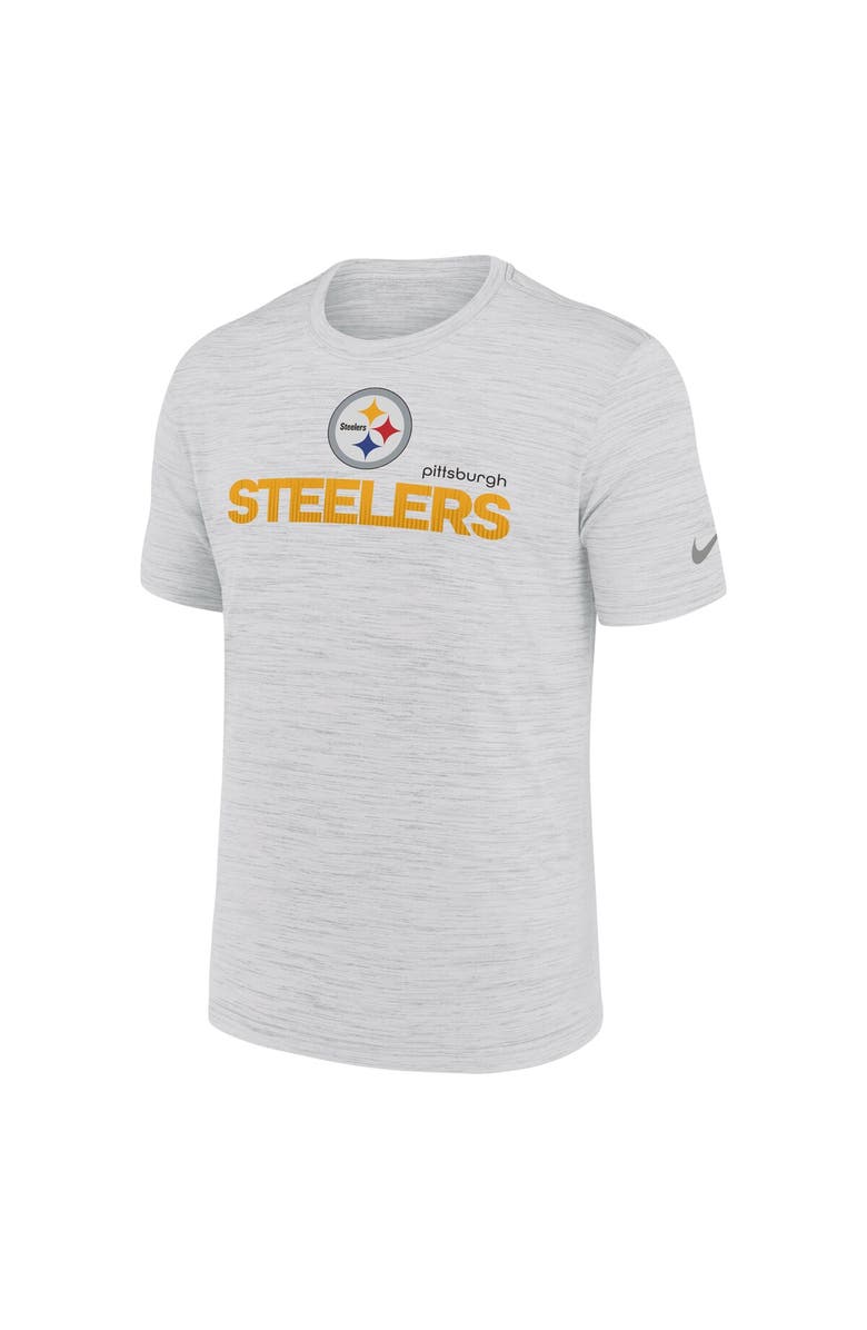 Nike Men's Nike White Pittsburgh Steelers Blitz Velocity Modern Performance T-Shirt, Alternate, color, 