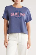 Lucky Brand Game Day Crop Graphic T-Shirt