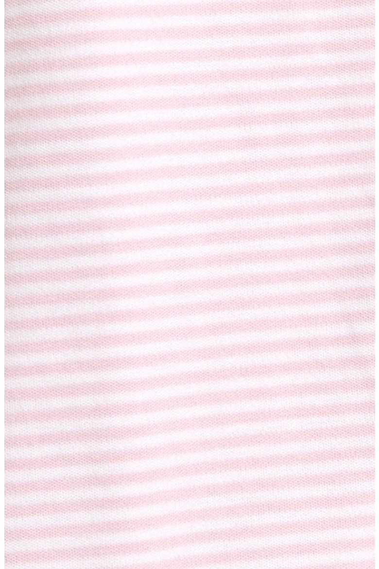Simple Stripes Zip Footie, Alternate, color, PINK