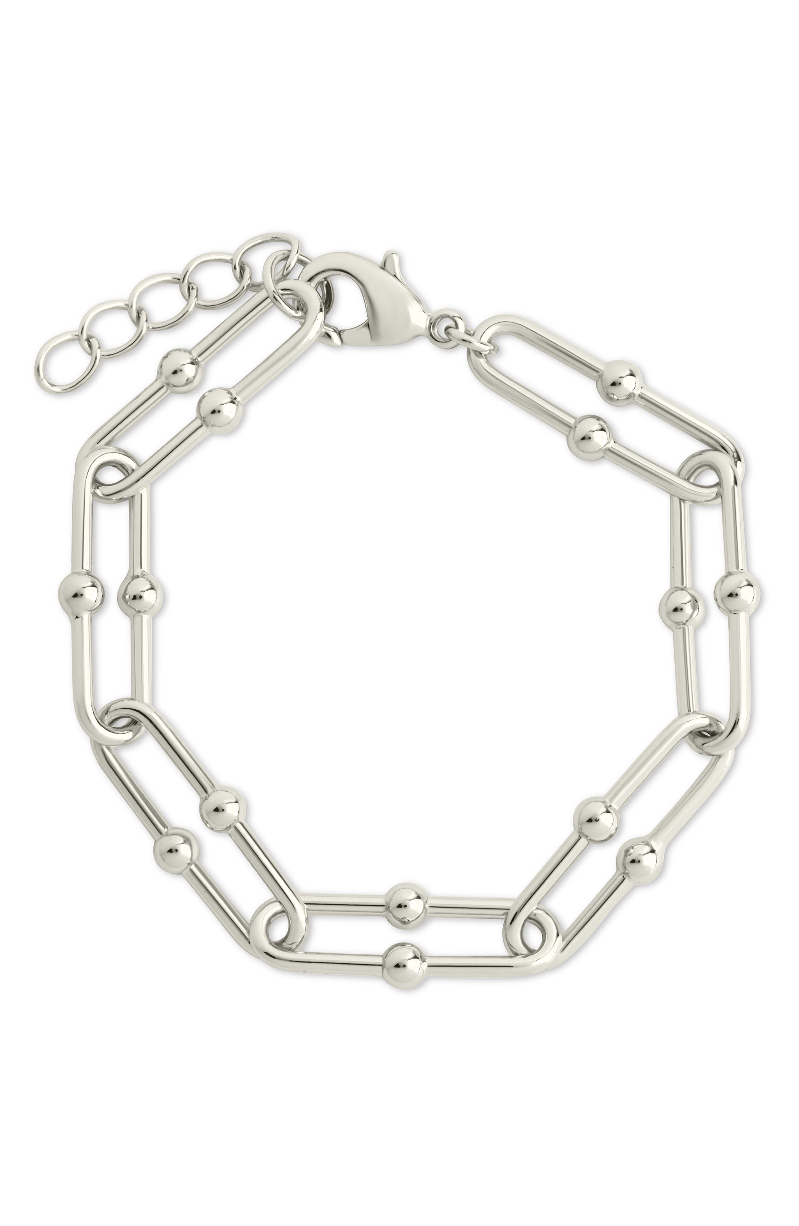 Sterling Forever Joana Stirrup Link Chain Bracelet