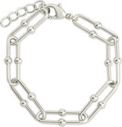 Sterling Forever Joana Stirrup Link Chain Bracelet