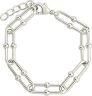 Sterling Forever Joana Stirrup Link Chain Bracelet
