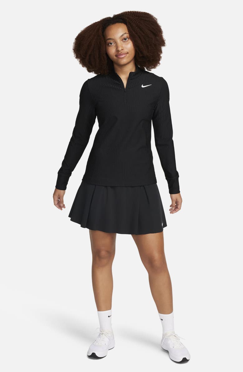Nike Tour Dri-FIT ADV Half Zip Golf Top, Alternate, color, Black/ White