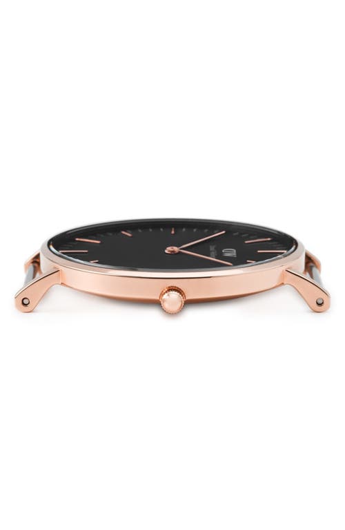 Daniel Wellington Classic Sheffield Leather Strap Watch, 36mm In Multi
