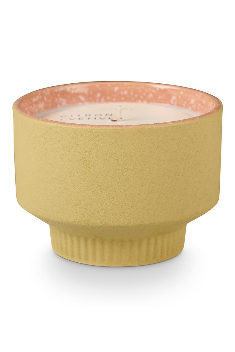 Citron Vetiver Verde Ceramic Candle, Main, color, CITRON/ VETIVER