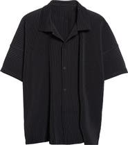Homme Plissé Issey Miyake Monthly Colors July Pleated Short Sleeve Button-Up Shirt
