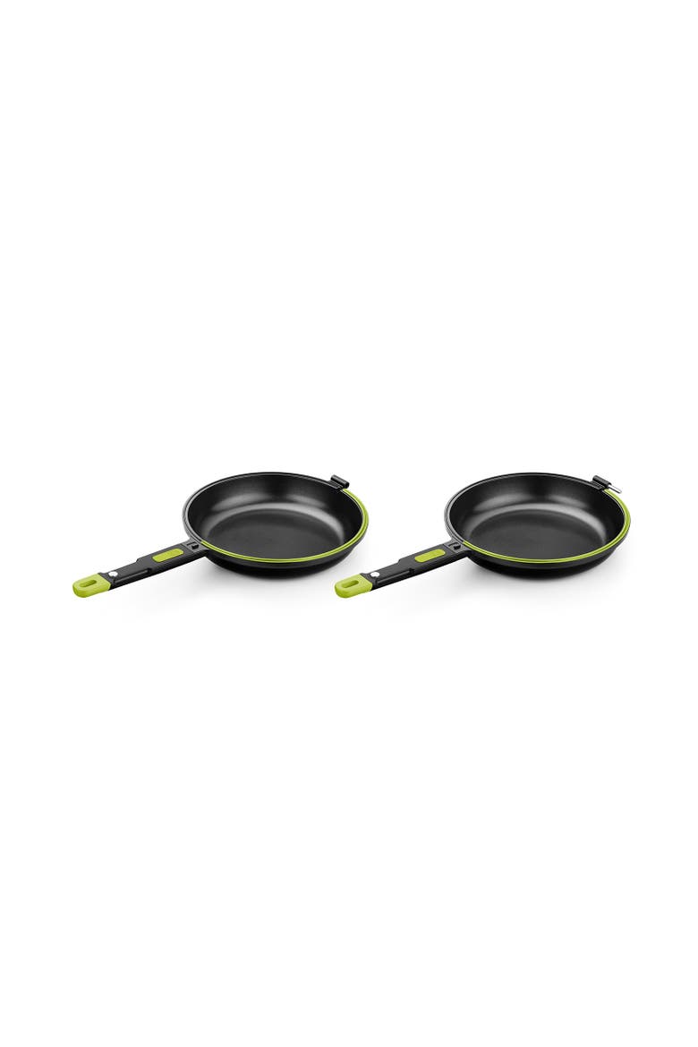 Foodie Dual Frying Pan Double Skillet for Spanish Omelets & Frittatas, 9.5-Inch, Alternate, color, Black
