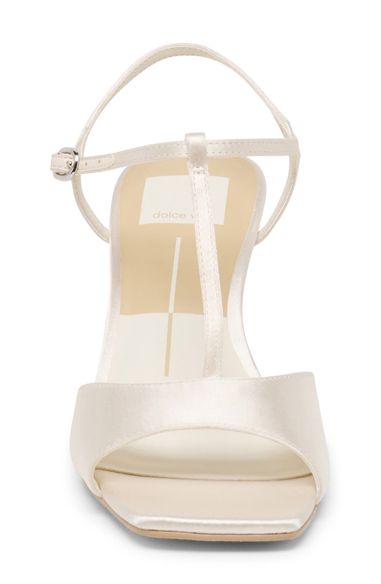 Dolce Vita Hilery Ankle Strap Sandal, Alternate, color, Off White Satin