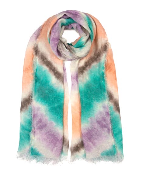 tie dye printed oblong