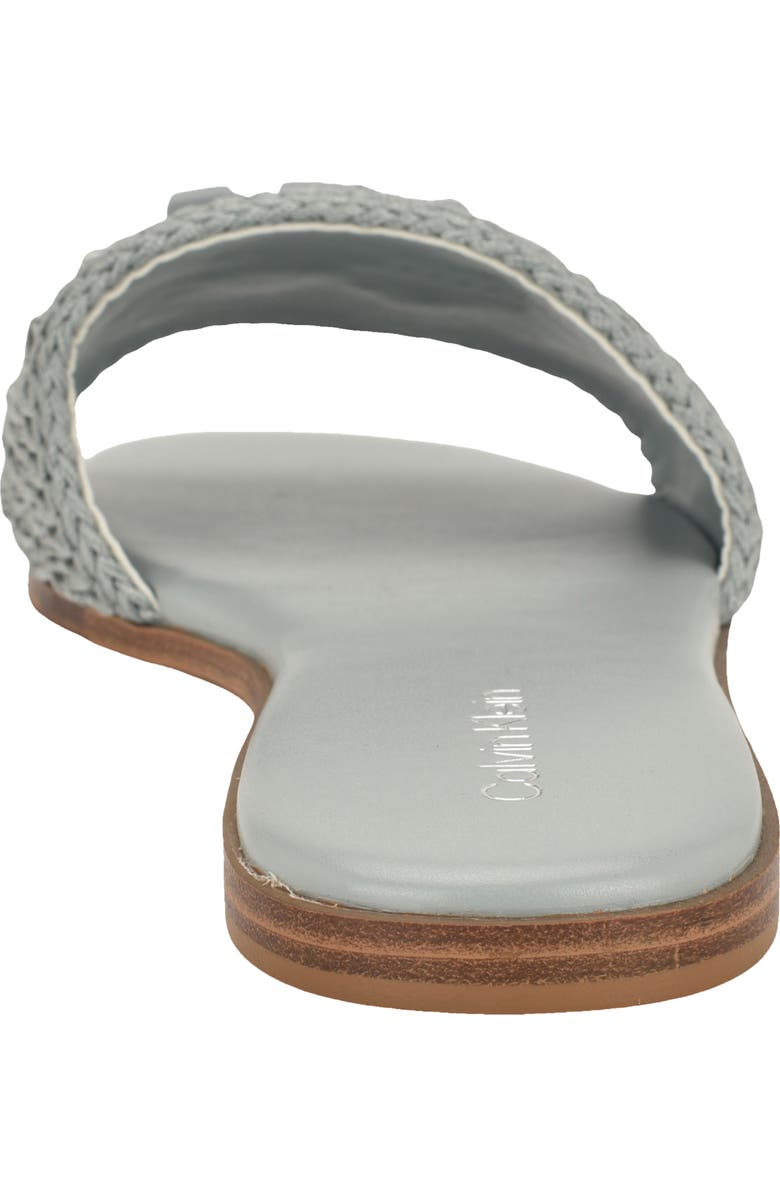 Calvin Klein Kamine Slide Sandal, Alternate, color, Light Blue Woven