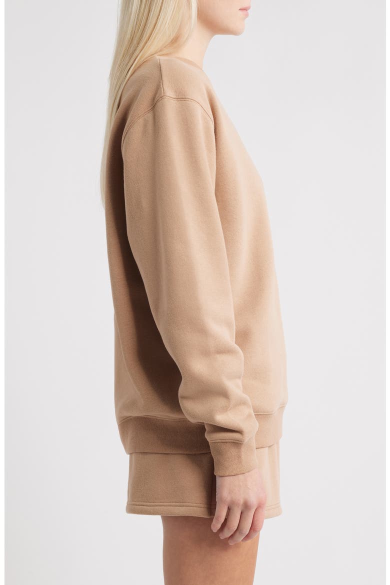 Teddy Bear & Strawberry Crewneck Sweatshirt, Alternate, color, TAN
