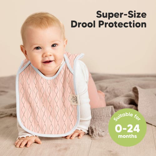 Keababies 8-pack Hallo Drool Bibs In Prism