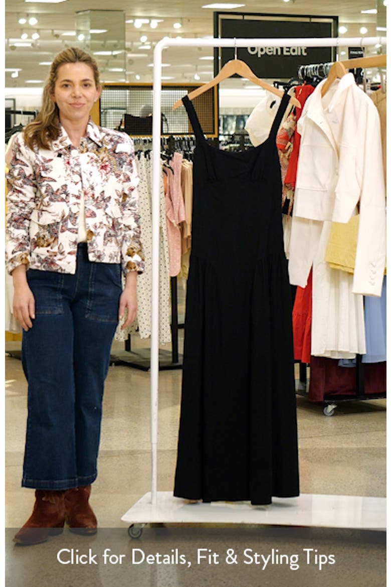 Gathered Fit & Flare Maxi Dress video