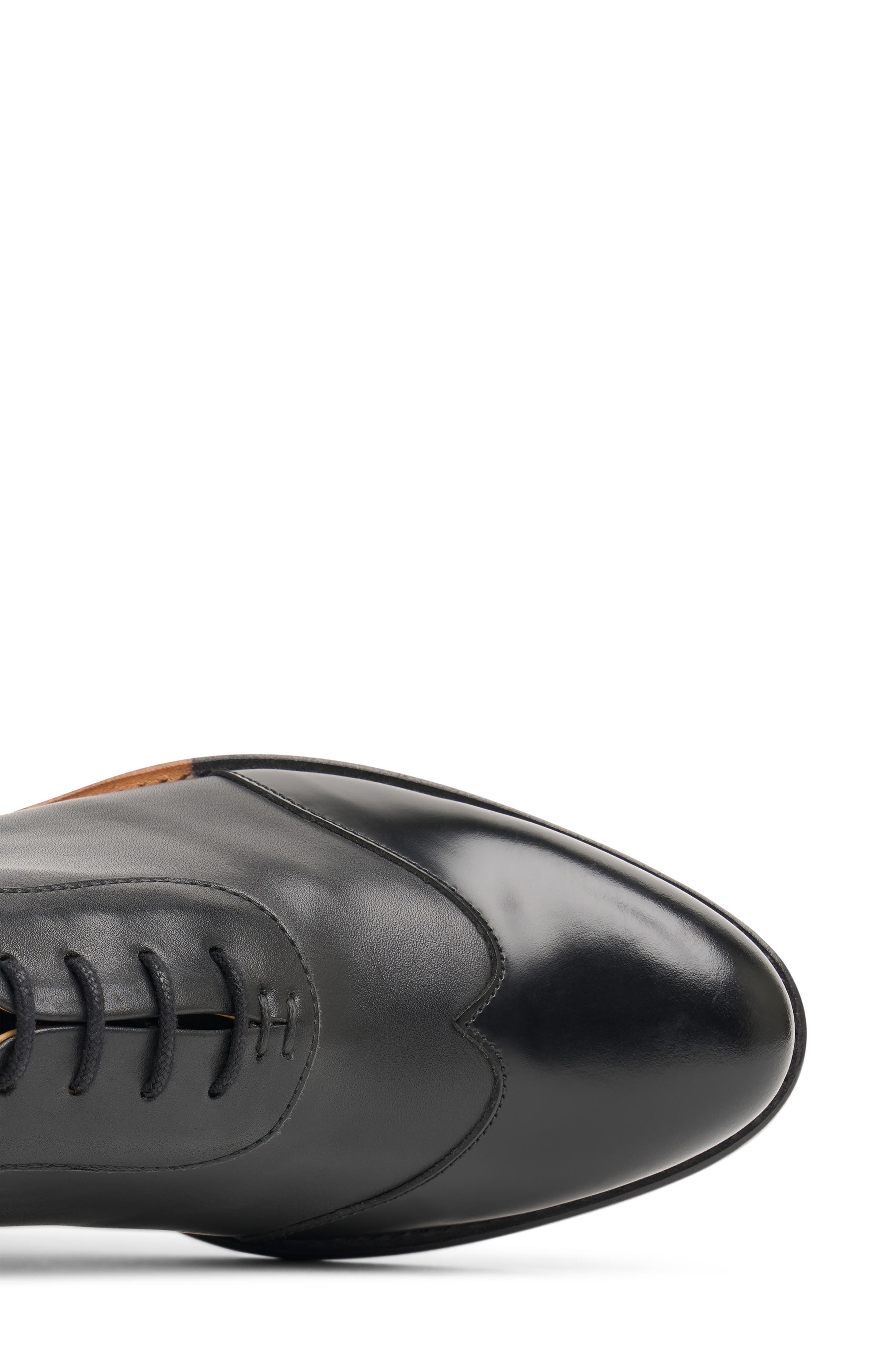 THE OFFICE OF US Mr. Evans Wingtip Oxford, Alternate, color, Black On Black