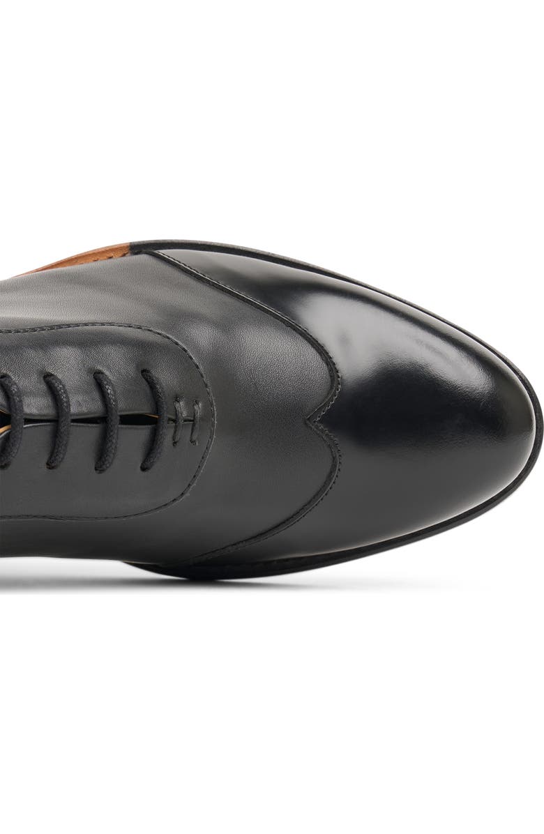 THE OFFICE OF US Mr. Evans Wingtip Oxford, Alternate, color, Black On Black