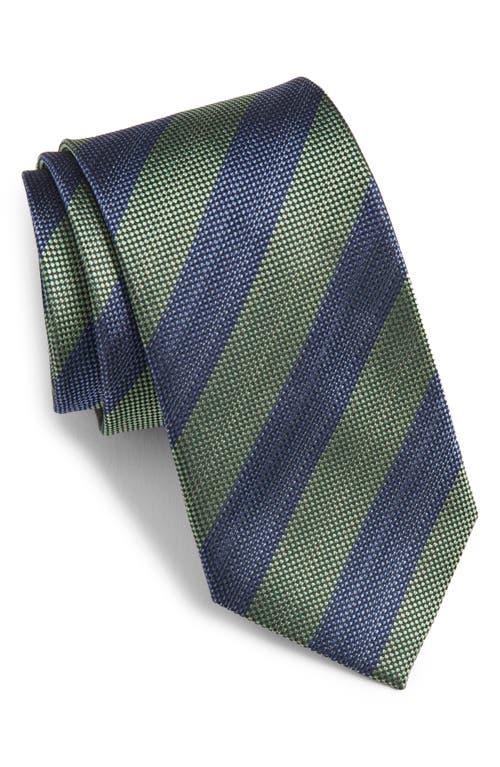 Nordstrom Stripe Silk Tie In Green