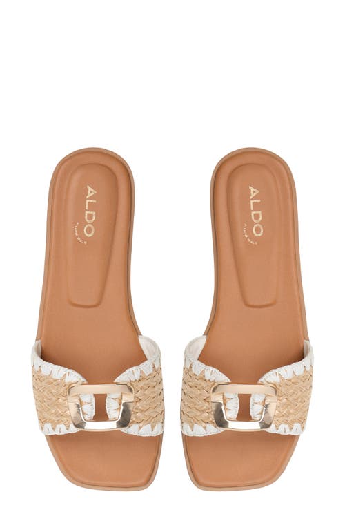 Aldo Tidella Slide Sandal In Open Natural