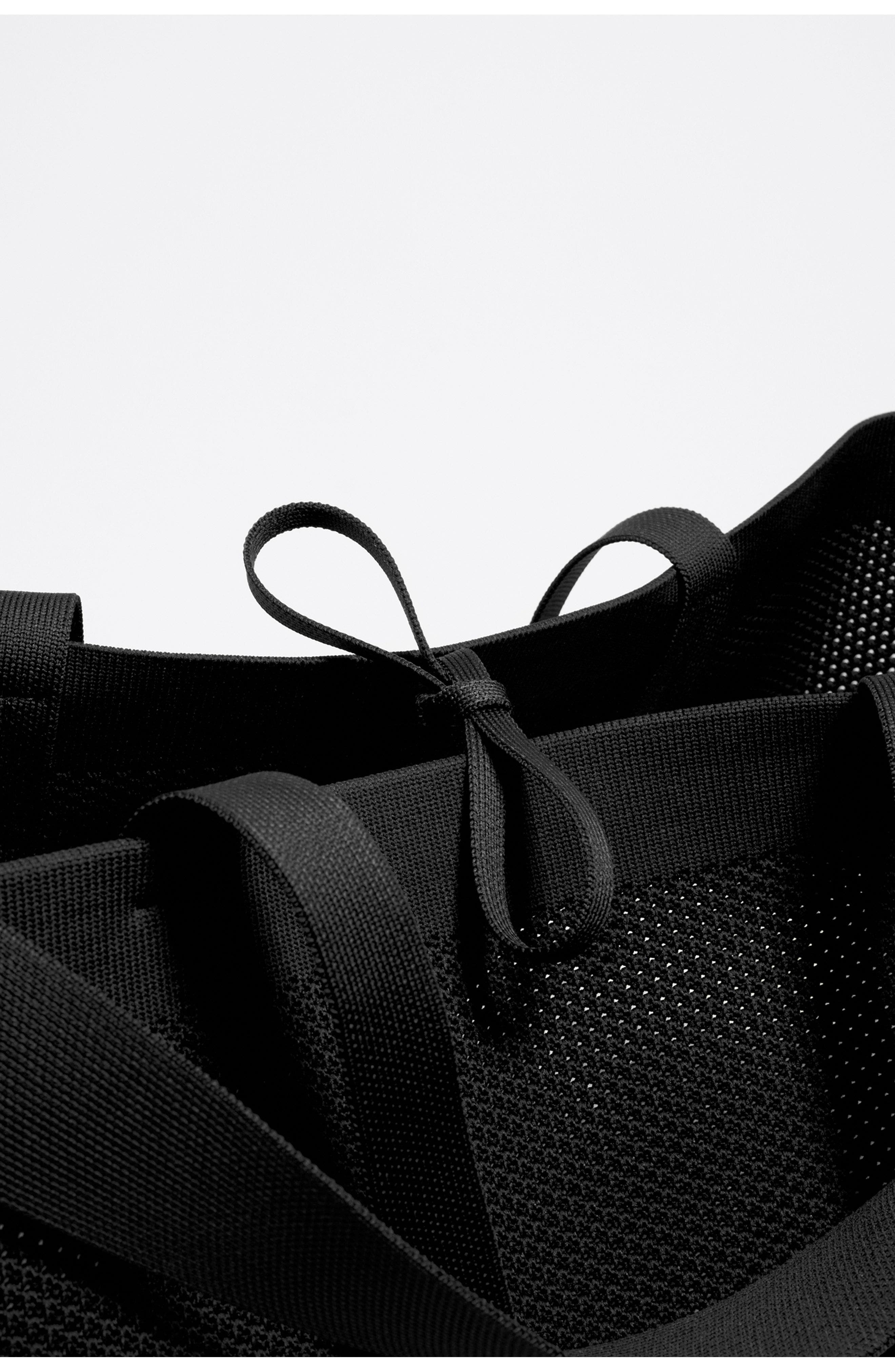 Bimba y Lola Large Flyknit Shopper Bag, Alternate, color, Black