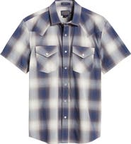 Pendleton Frontier Plaid Short Sleeve Snap-Up Western Shirt