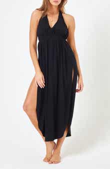 LSPACE Marina Halter Cover-Up Dress