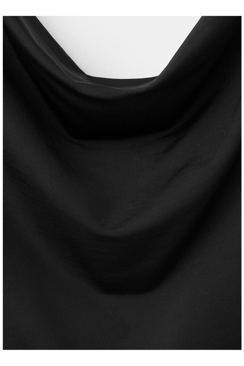 Featuring Hailey Bieber Open Back Minidress, Alternate, color, BLACK